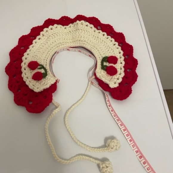 Crochet Handmade Pet Collar for Cats or Dogs - Picture 7 of 8